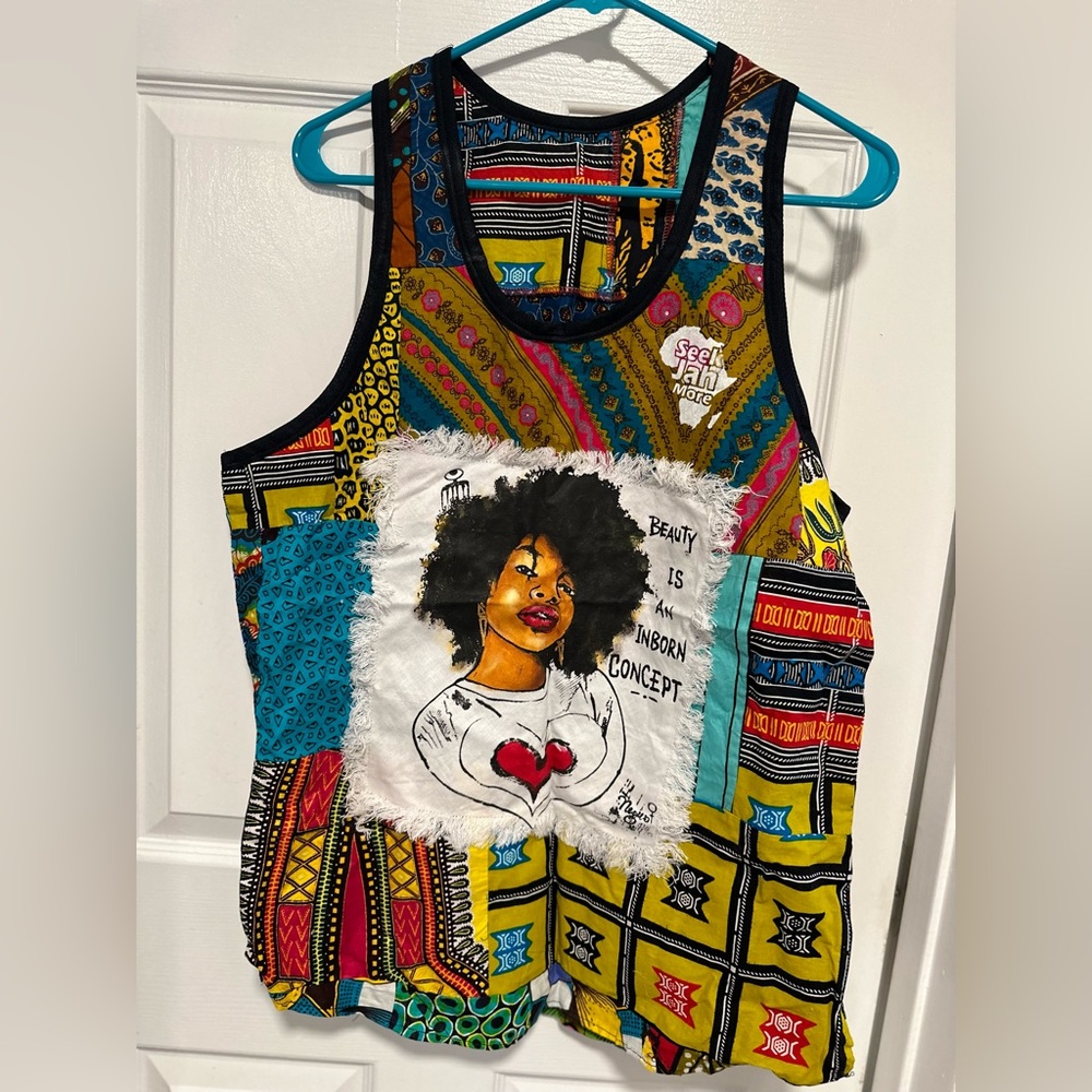 African Print Tunic Top